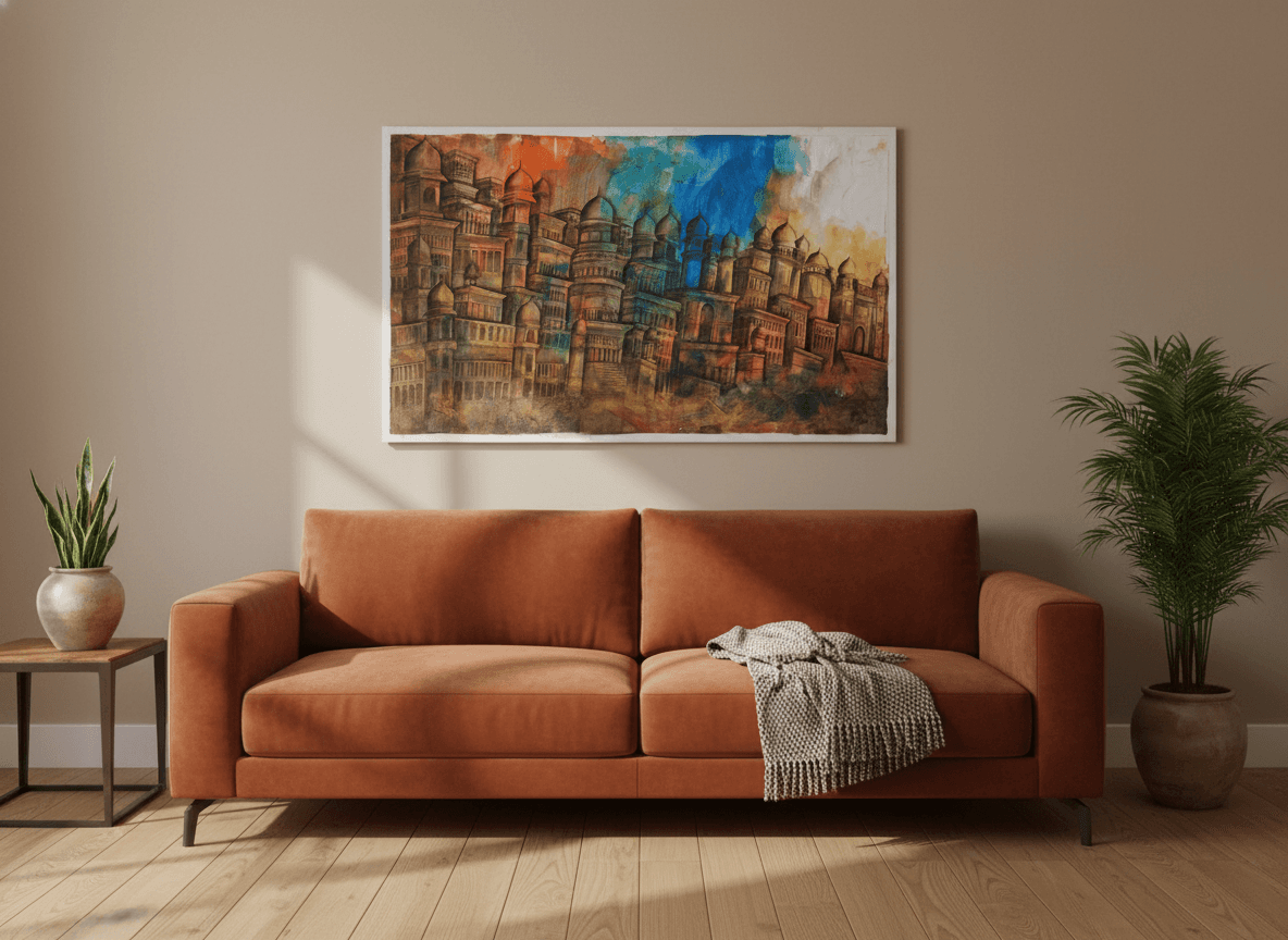 Architectural Cityscape Watercolor