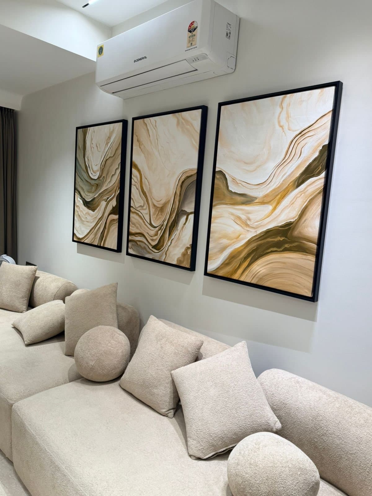 Artwork in a collector's home