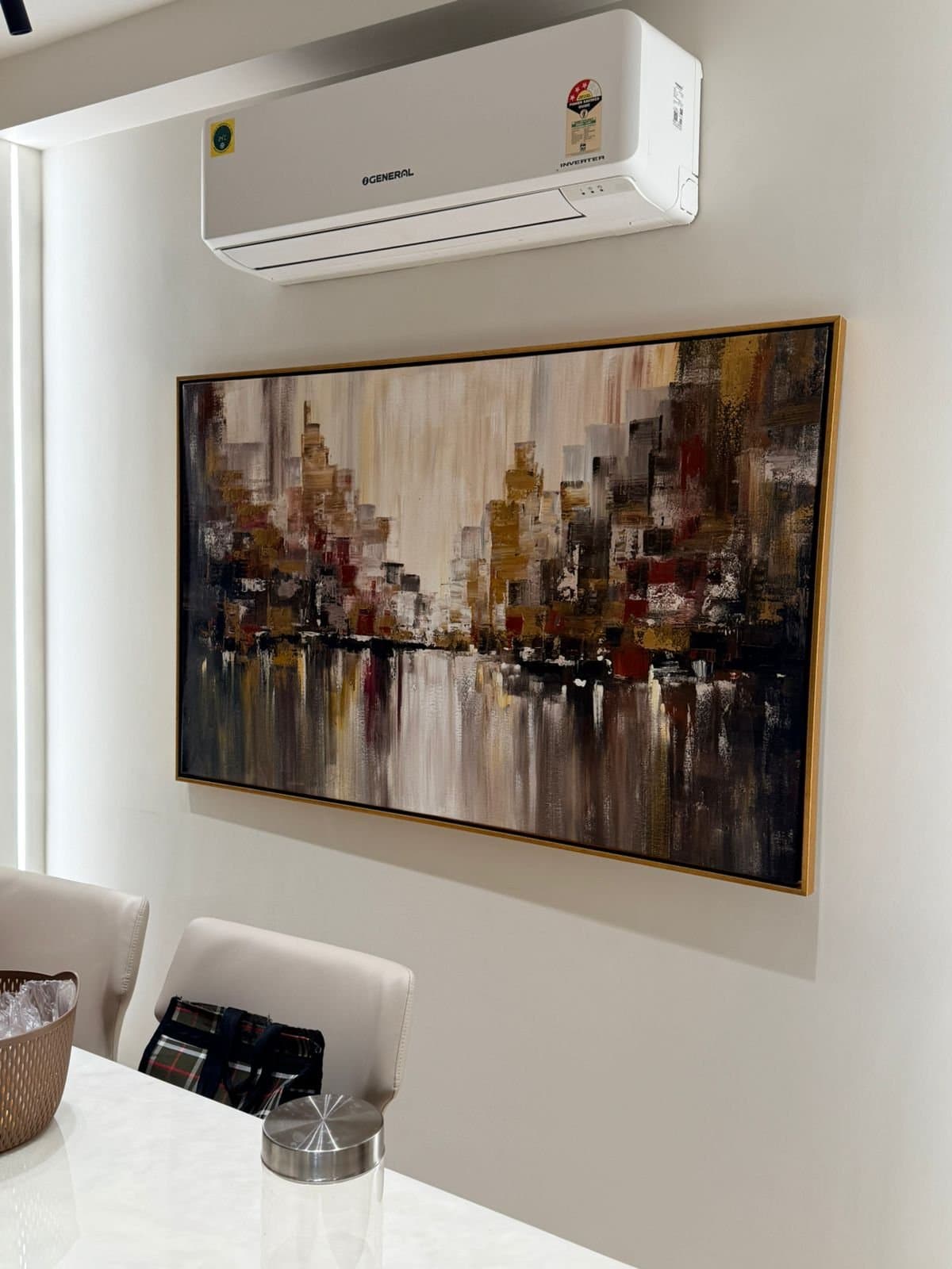 Artwork in a collector's home