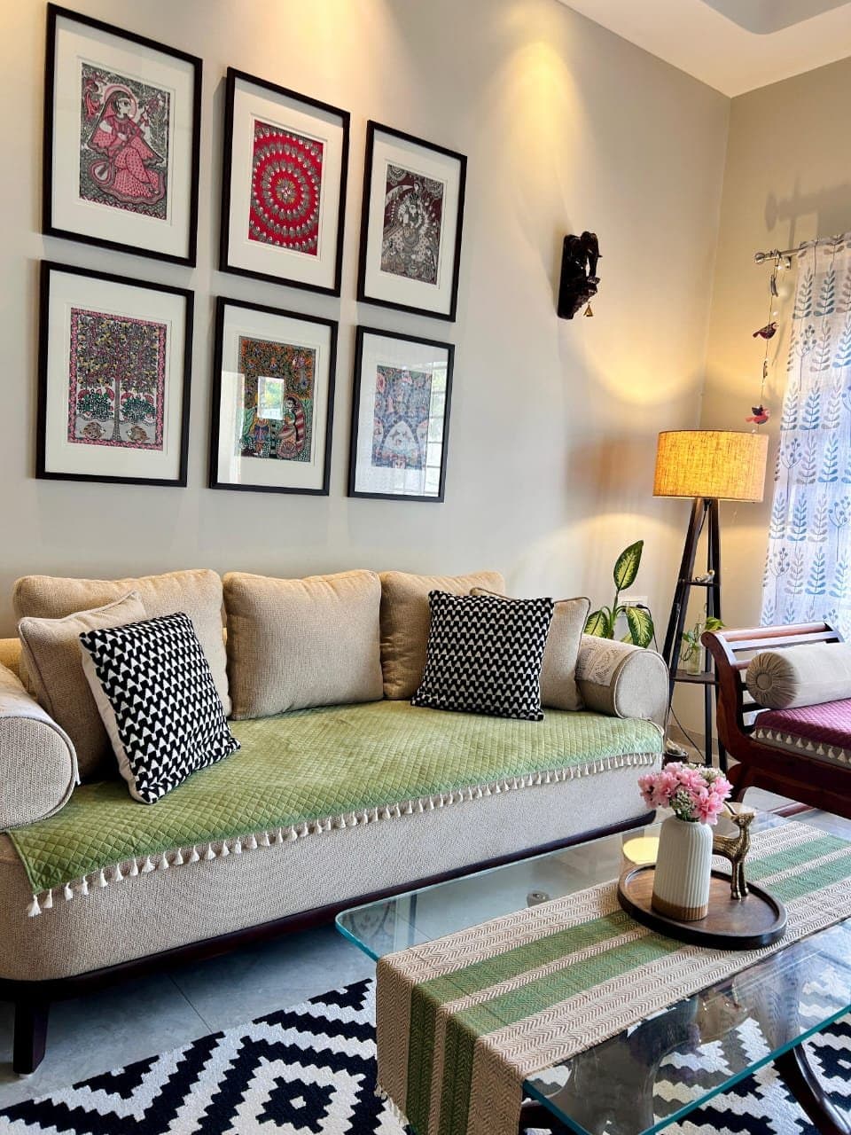 Artwork in a collector's home