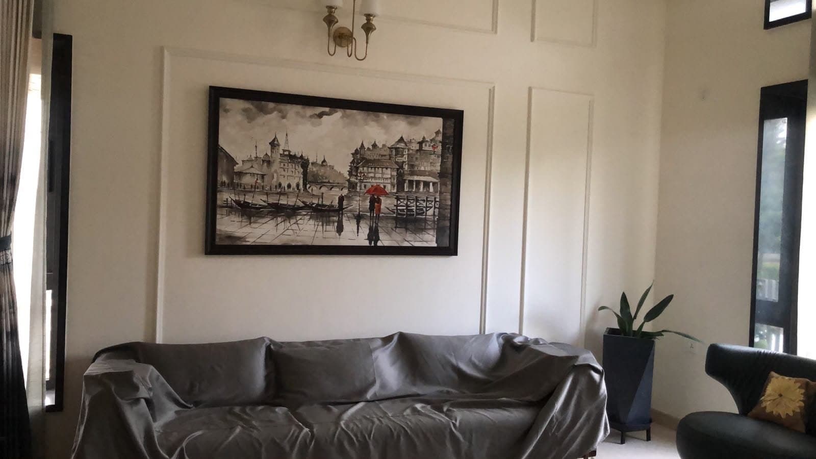 Artwork in a collector's home