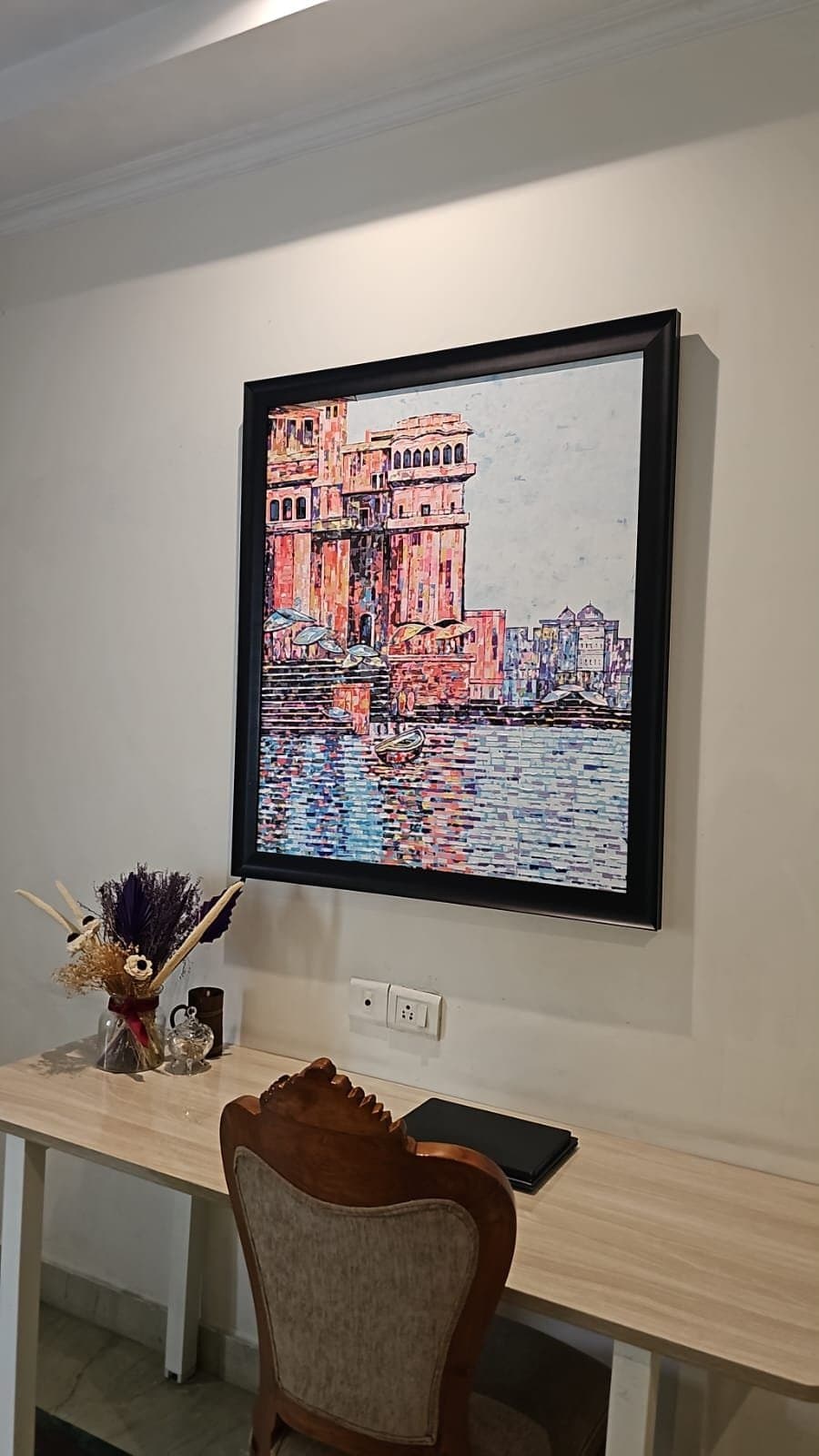 Artwork in a collector's home