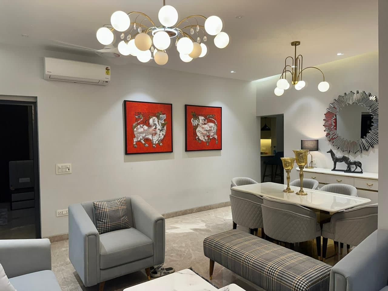 Artwork in a collector's home