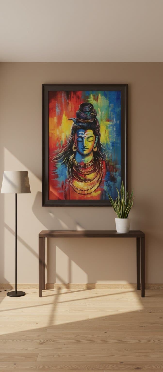 Divine Shiva Portrait Artwork