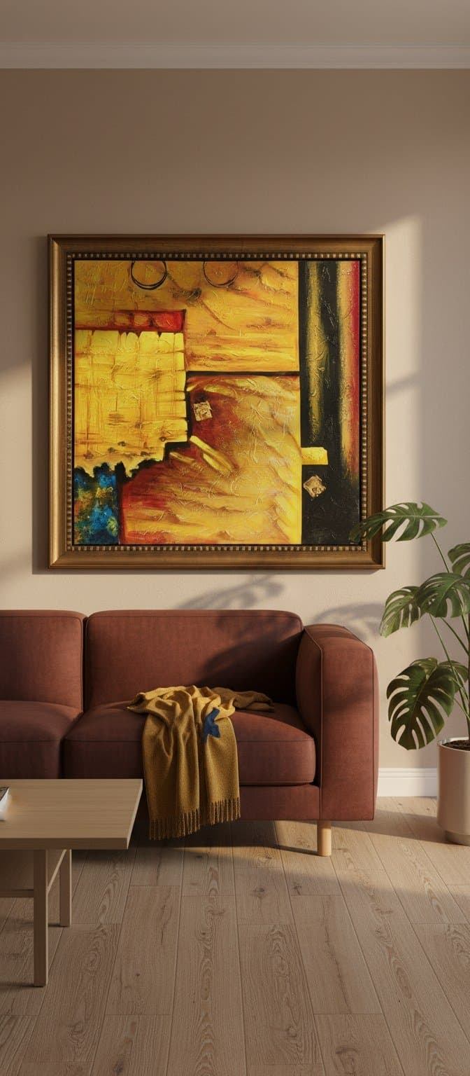 Textured Earth Tones Painting
