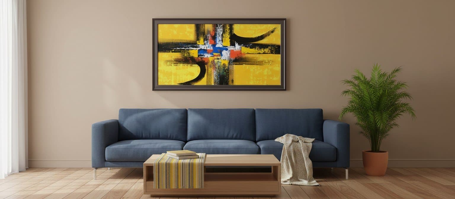 Abstract Brushstroke Expressionism Painting