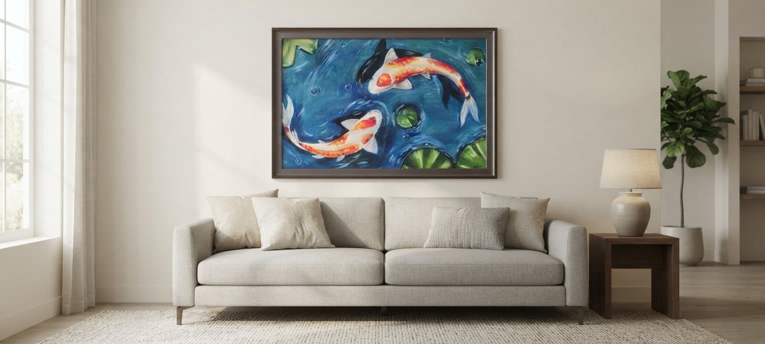 Vibrant Koi Pond Harmony