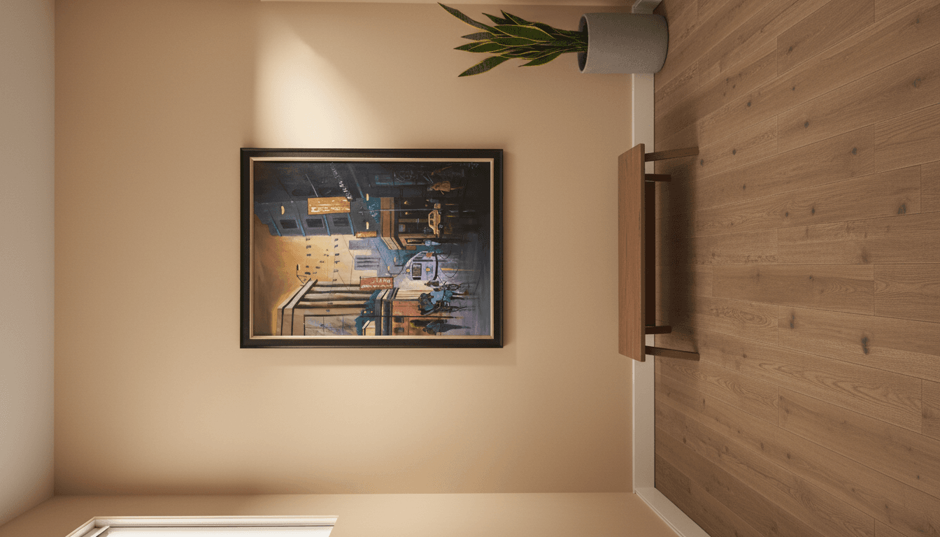 City Street Scene Painting