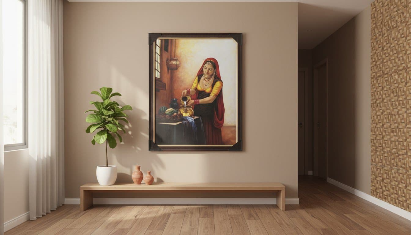 Indian Woman Art Canvas